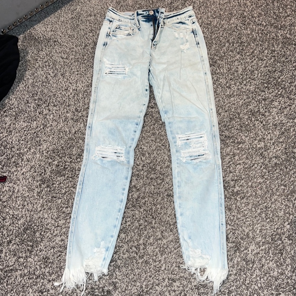 Acid wash jeans, never worn.